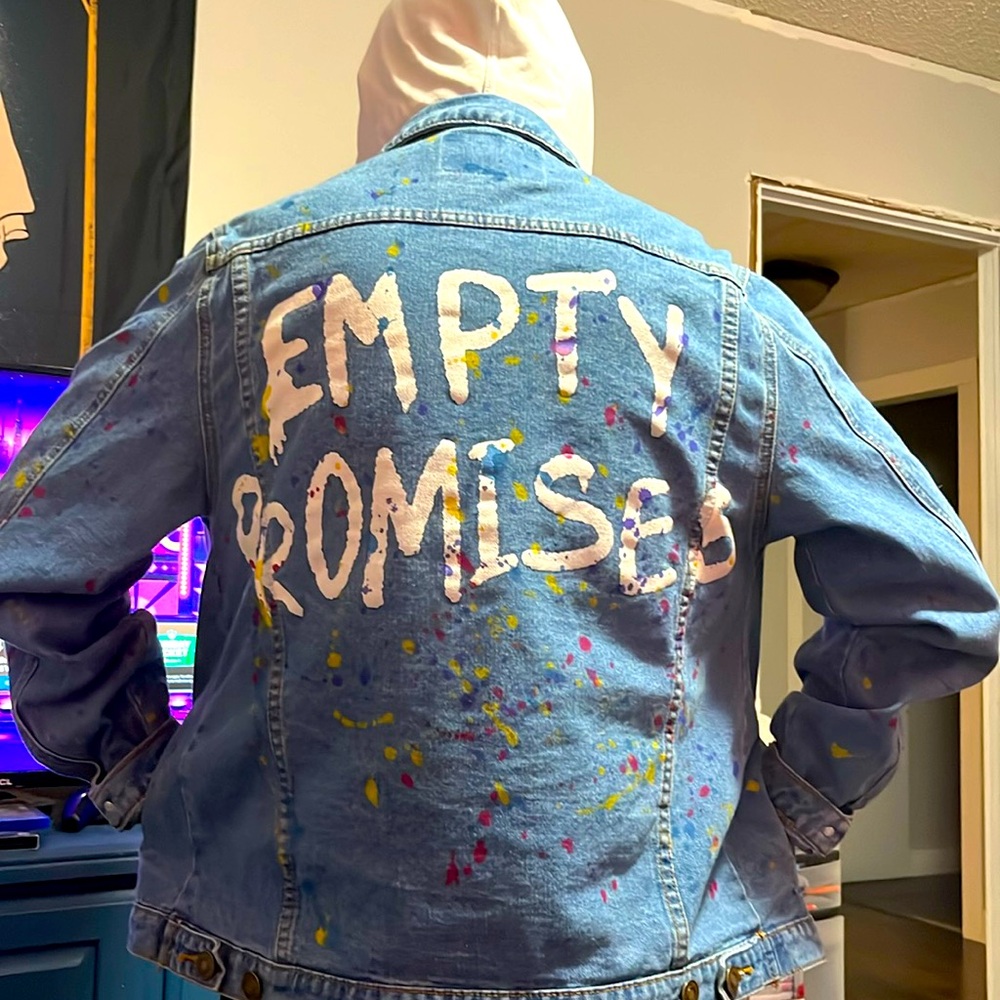 Empty Promises Jean Jacket w/hood